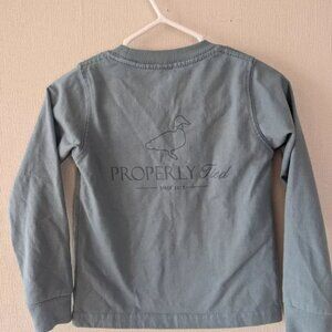 Properly Tied Shirt 12M Longsleeve Preppy Logo Fishing Resort Salty Beach
